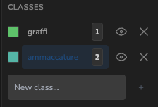 Anteprima creazione/selezione Classi